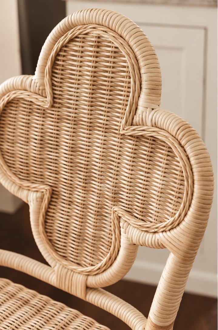 Woven detail of the Clover Chair